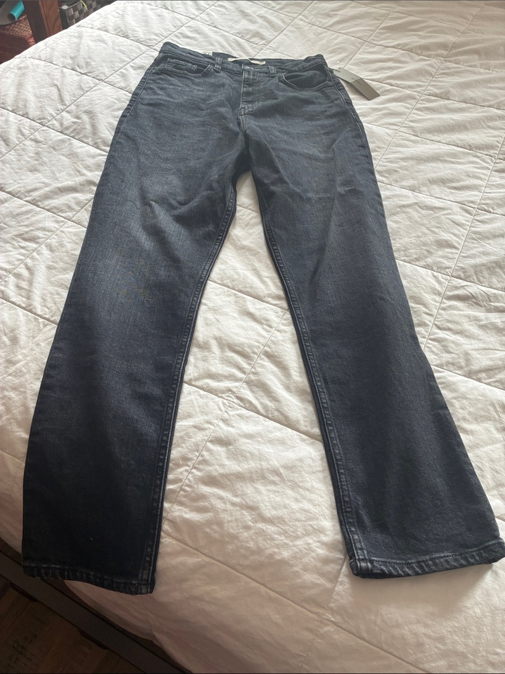 Hudson Jeans Women's Black Cropped Ankle Straight Jeans